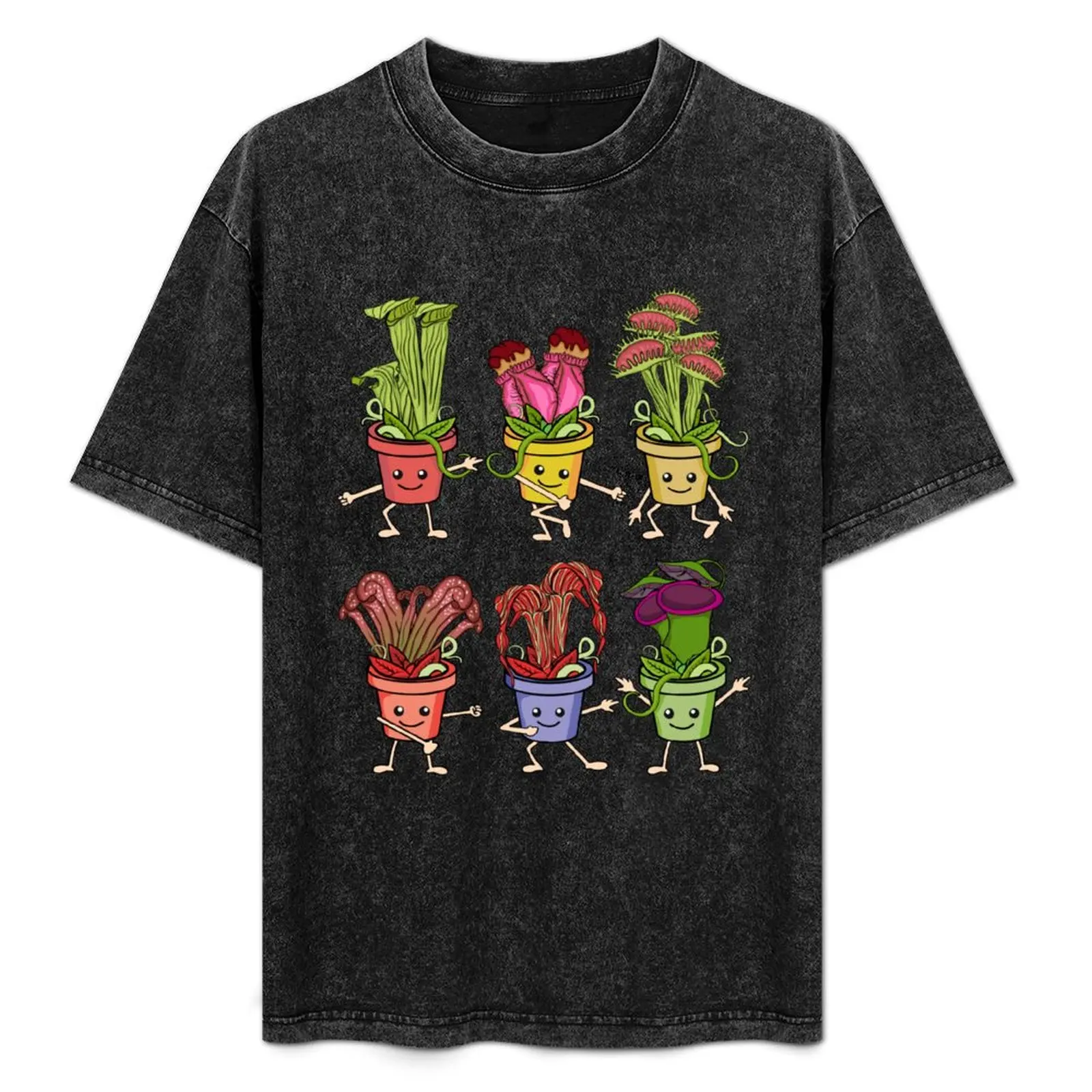 Camiseta para niños amantes de las plantas carnívoras, Sarracenia Venus Fly Trap, camiseta básica grande y alta