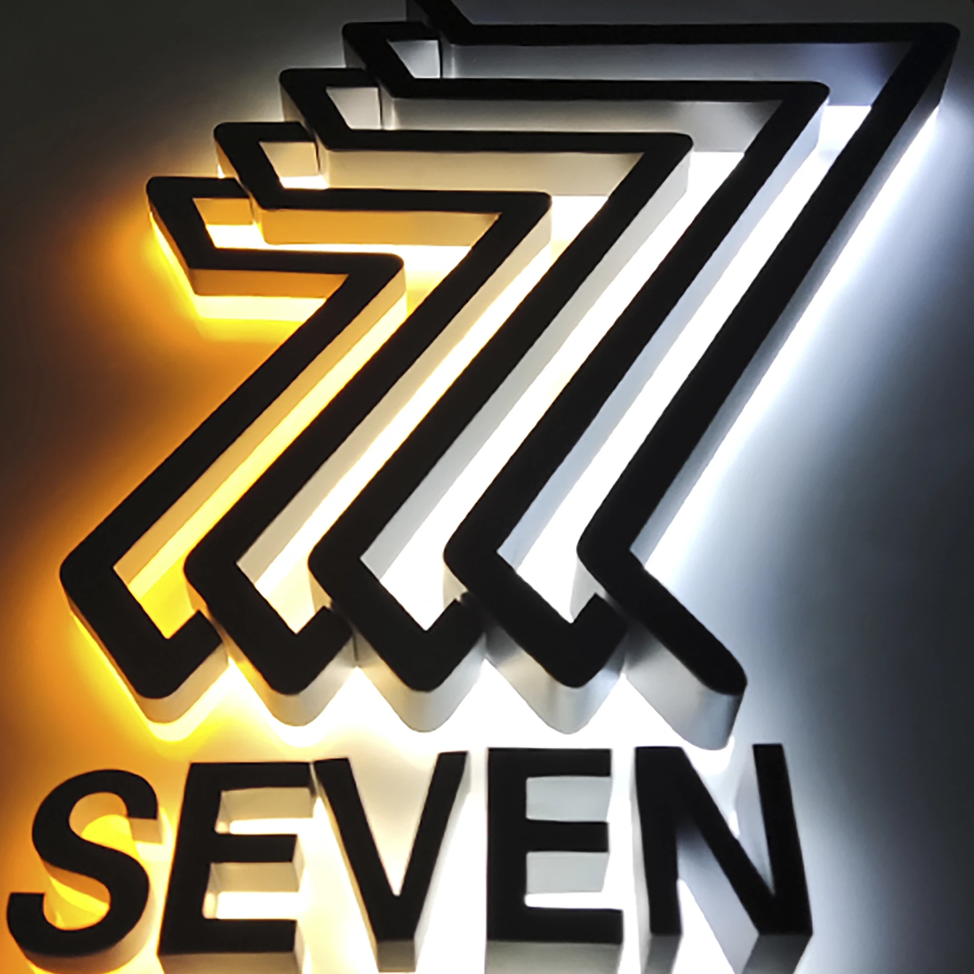 Реклама на заказ, бизнес-магазин, акриловые светильники, Настенная подсветка, металлический 3D логотип, буквенный знак