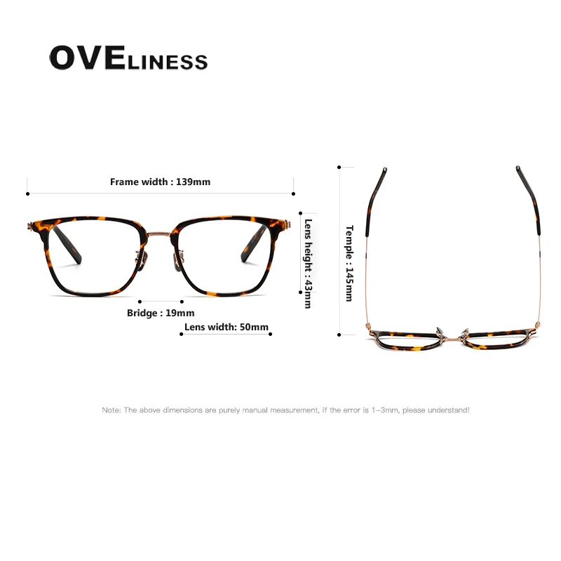 Korea Pure Titanium Eyeglasses Frame Men 2024 New Prescription Myopia Optical Glasses Frame Women Vintage Luxury Brand Eyewear