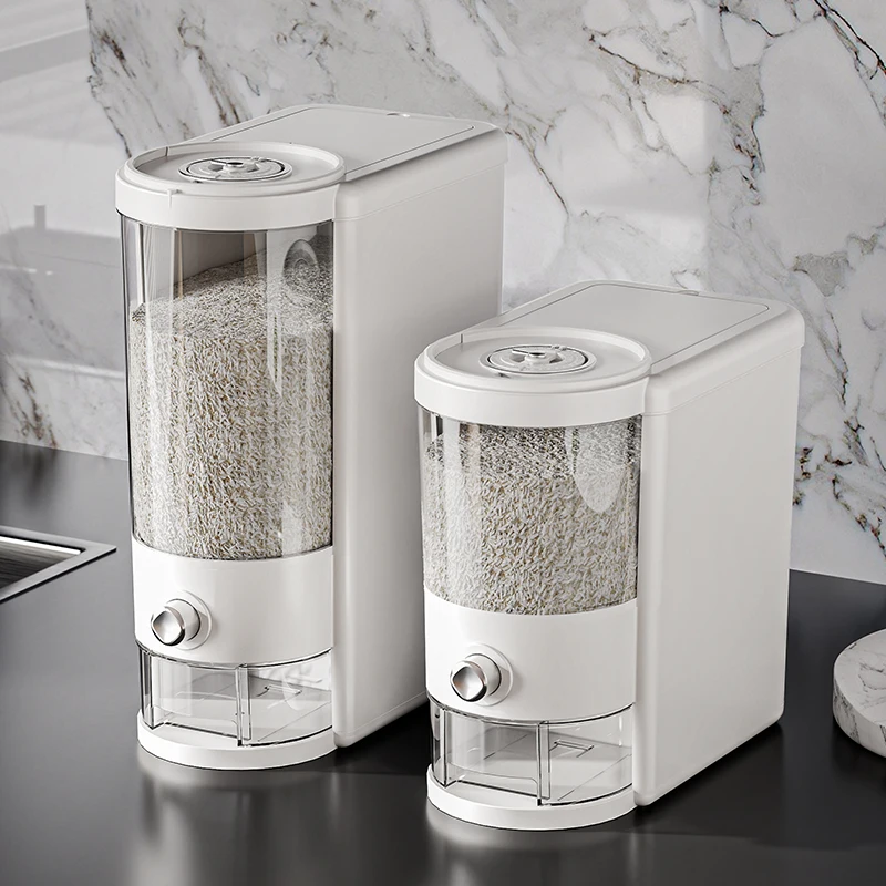 

Новый стиль, 5 кг/10 кг, ведро для риса, пищевой, защита от насекомых, влагостойкий герметичный контейнер для хранения зерна