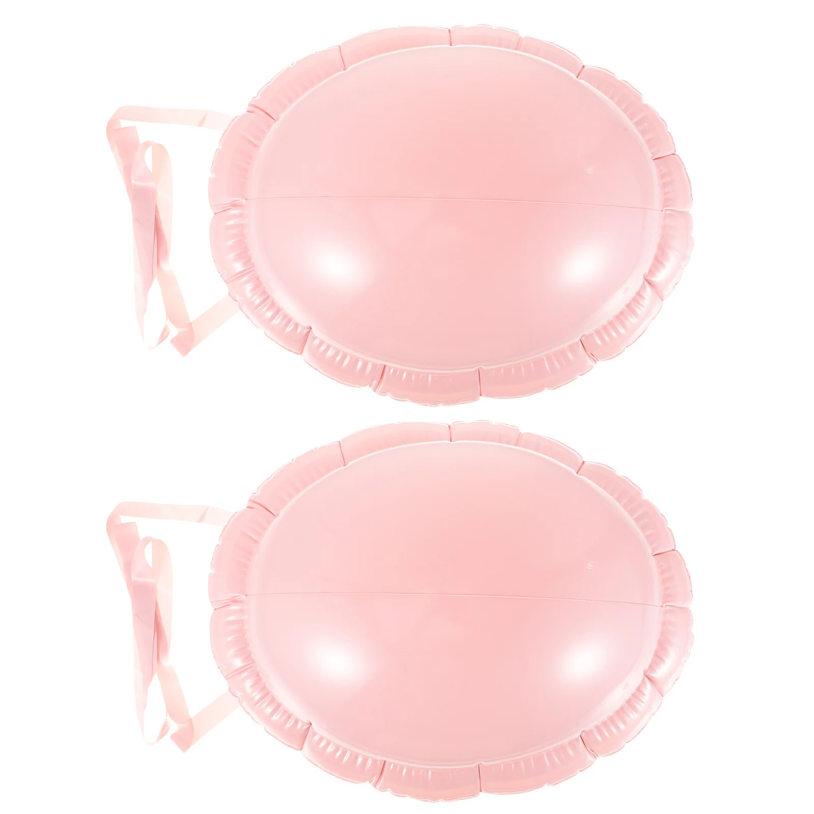 2 Stuks Opblaasbare Zwangere PVC Nep Buik Rekwisieten Lichtgewicht Grappig Feestkostuum Prestaties Cosplay Buik Zwangere Rekwisieten