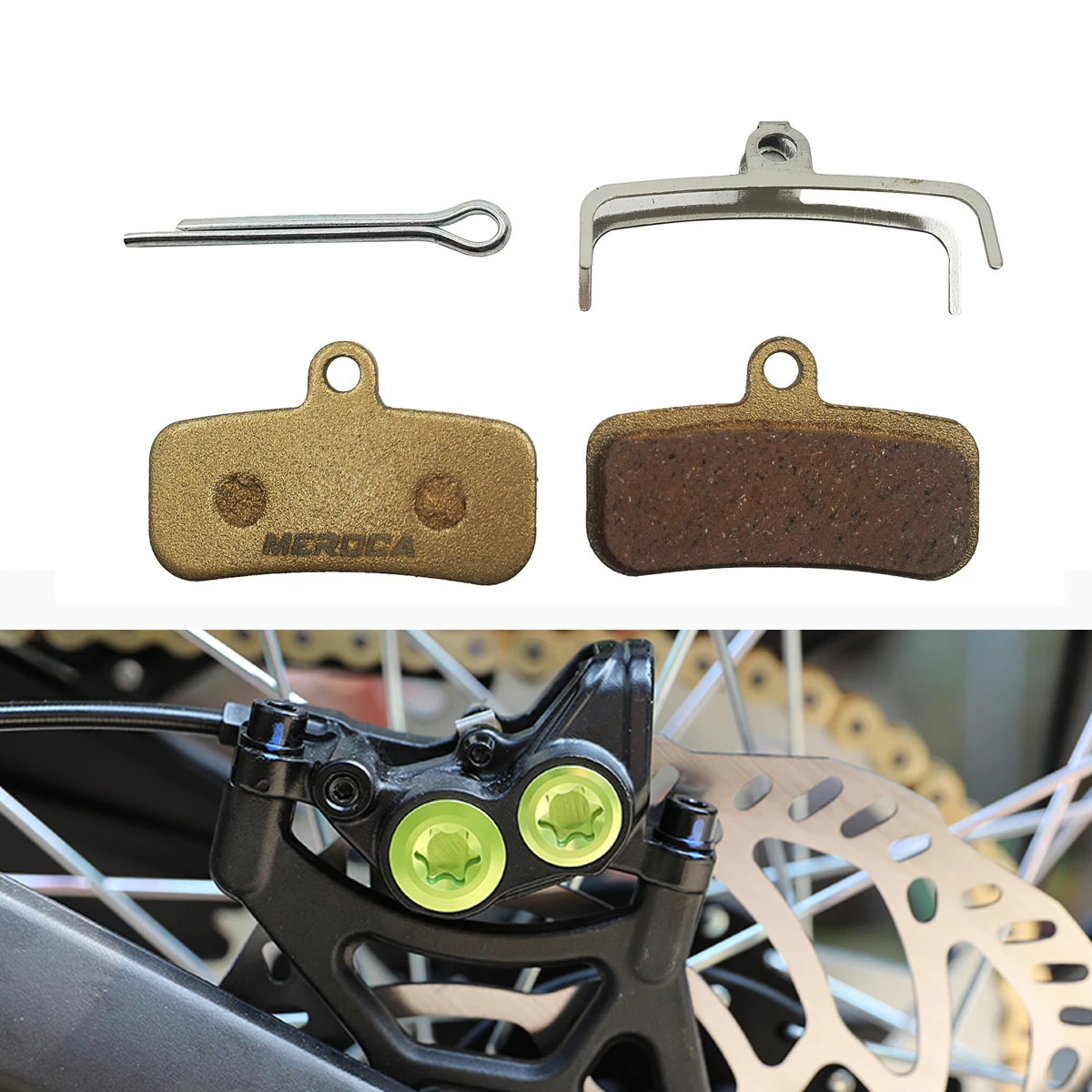 Motorcycle Front and Rear Brake Pads Disc Brake Pads For Sur Ron Sur-Ron Surron Light Bee S X Electric Off-Road Bike