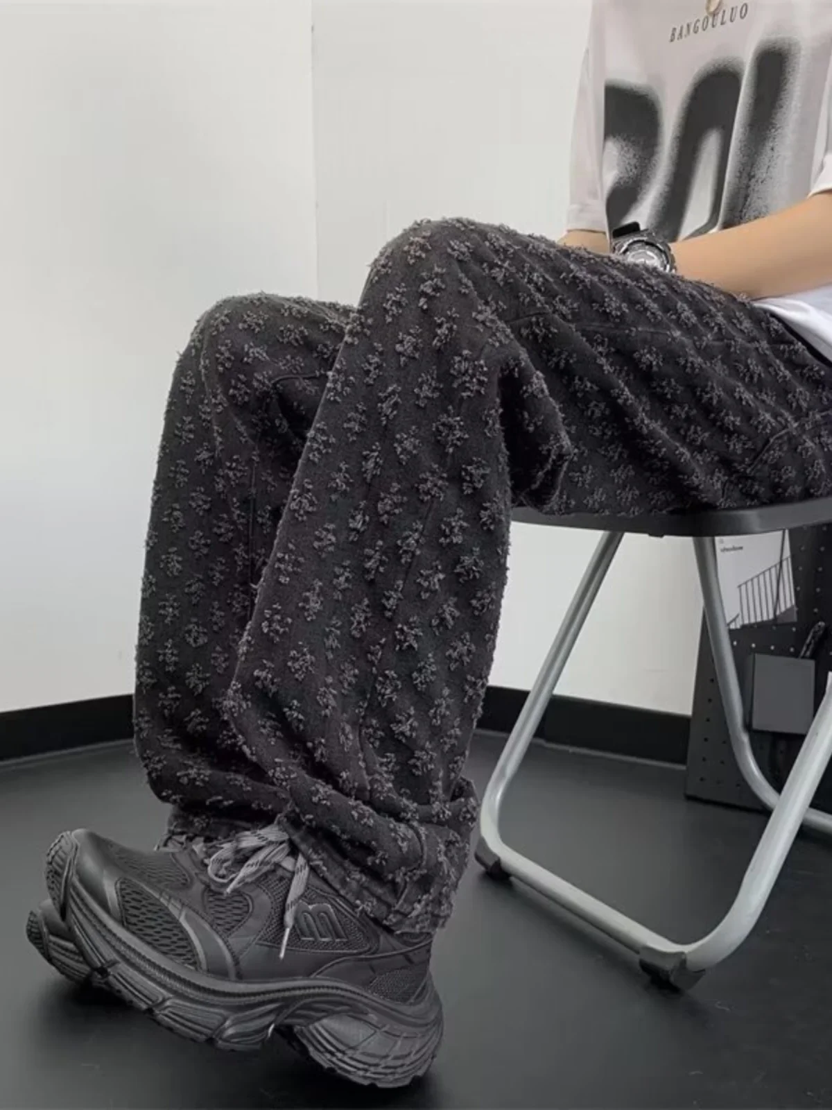 

Свободные мужские джинсовые брюки в стиле хип-хоп High Street INS, модный брендовый дизайн с вышивкой, повседневные прямые джинсы, летняя мода