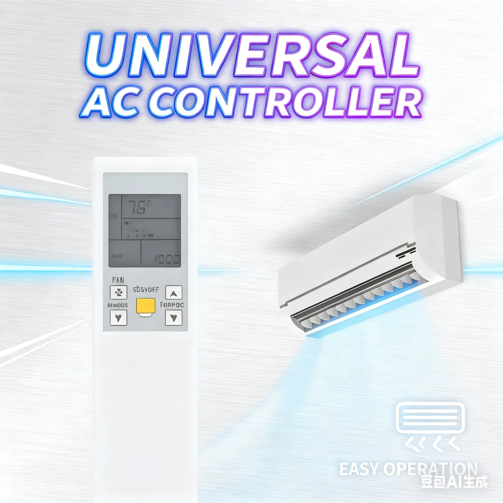 For Daikin, ARC452A AC Remote Replacement, Fit ARC452A4/10/12, No Programming, 10M IR Range.