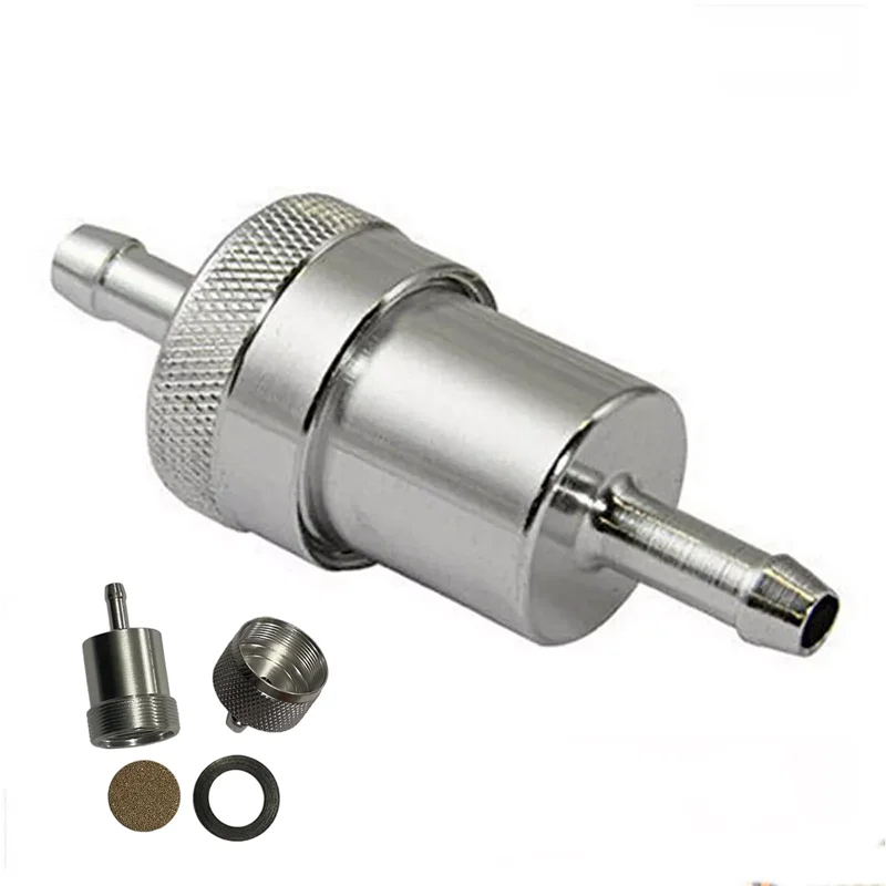 

1pc Billet Alloy Fuel Petrol Inline Filter Universal Fuel Filter Cleaner For Classic Motorcycles Cars Motorcycle Accessories