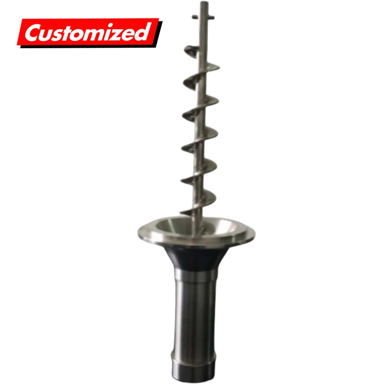 2024 OEM Custom Automatic Powder Filling Machine Screw Mixer Stainless Steel Screw Rod Spare Part