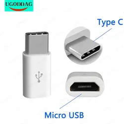 미니 휴대용 USB 3.1 마이크로 USB-C C 타입 데이터 어댑터 변환기, 샤오미 화웨이 삼성 갤럭시 A7 어댑터, USB C 타입