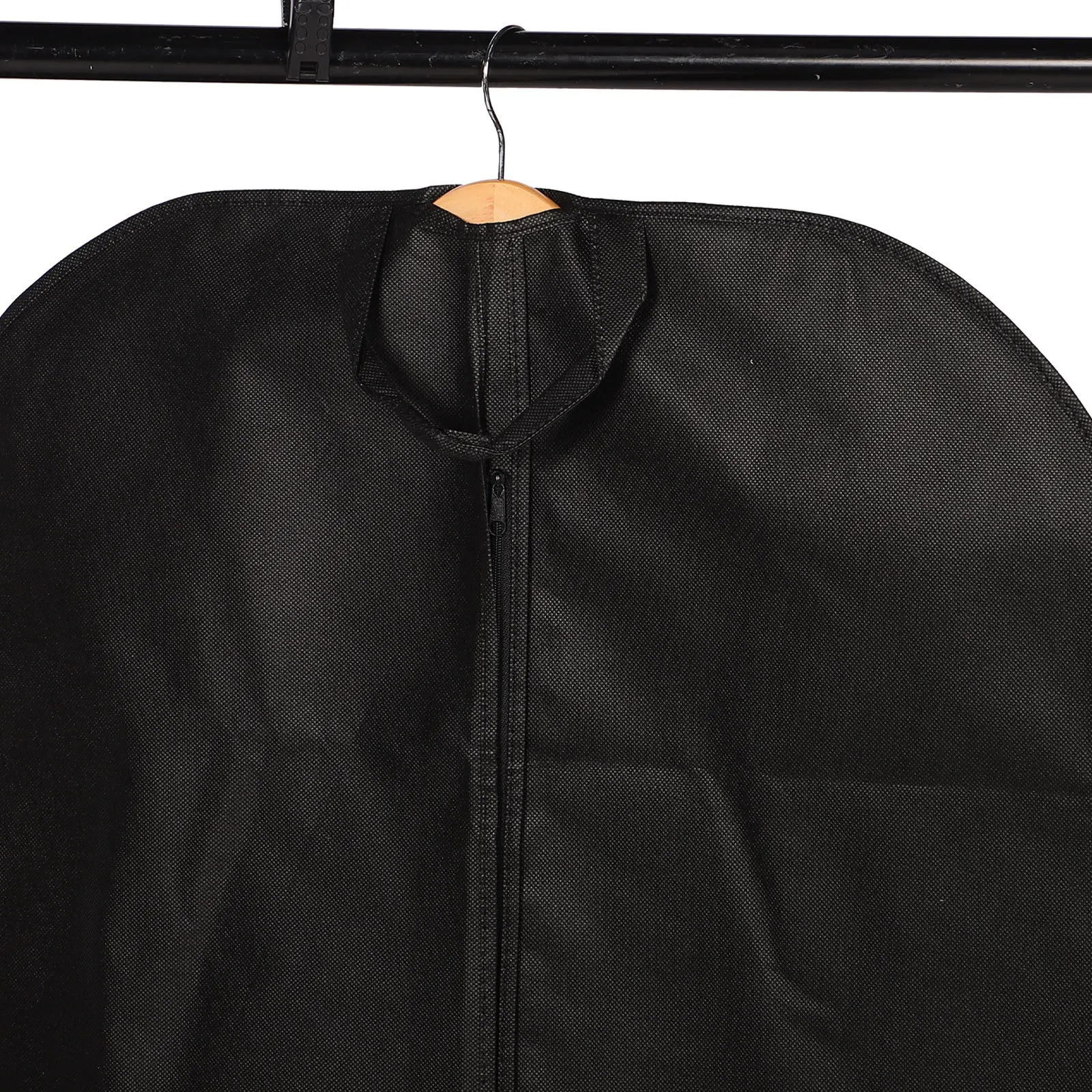 

Anti-Dust Storage Bag Black Medium Hanging Garment Bag For Long Dresses Coats Suits Sweaters Travel Business Trip