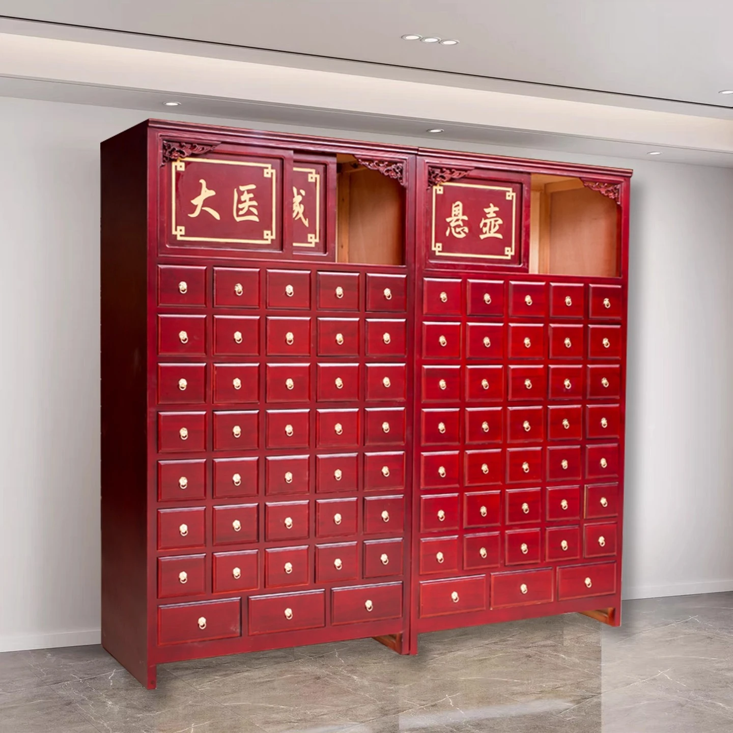 Traditional Chinese Medicine Cabinet Solid Wood Traditional Chinese Medicine Cabinet Selected Thickened Traditional Chinese Medi