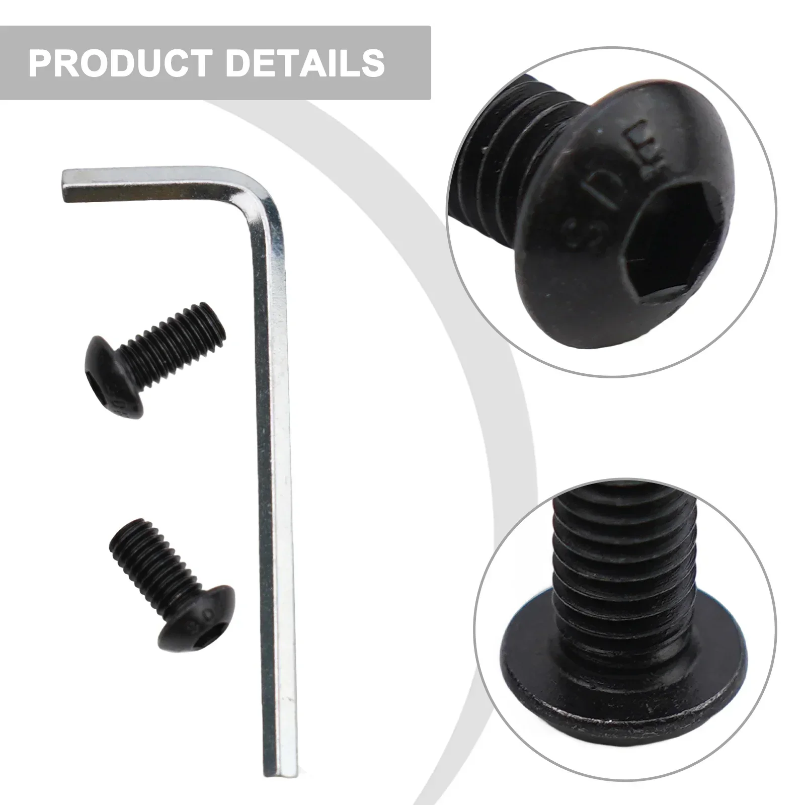 Ensure Secure Attachment with Stainless Steel Electric Scooter Pole Mounting Screws Kit for For Ninebot ES1 E ES4