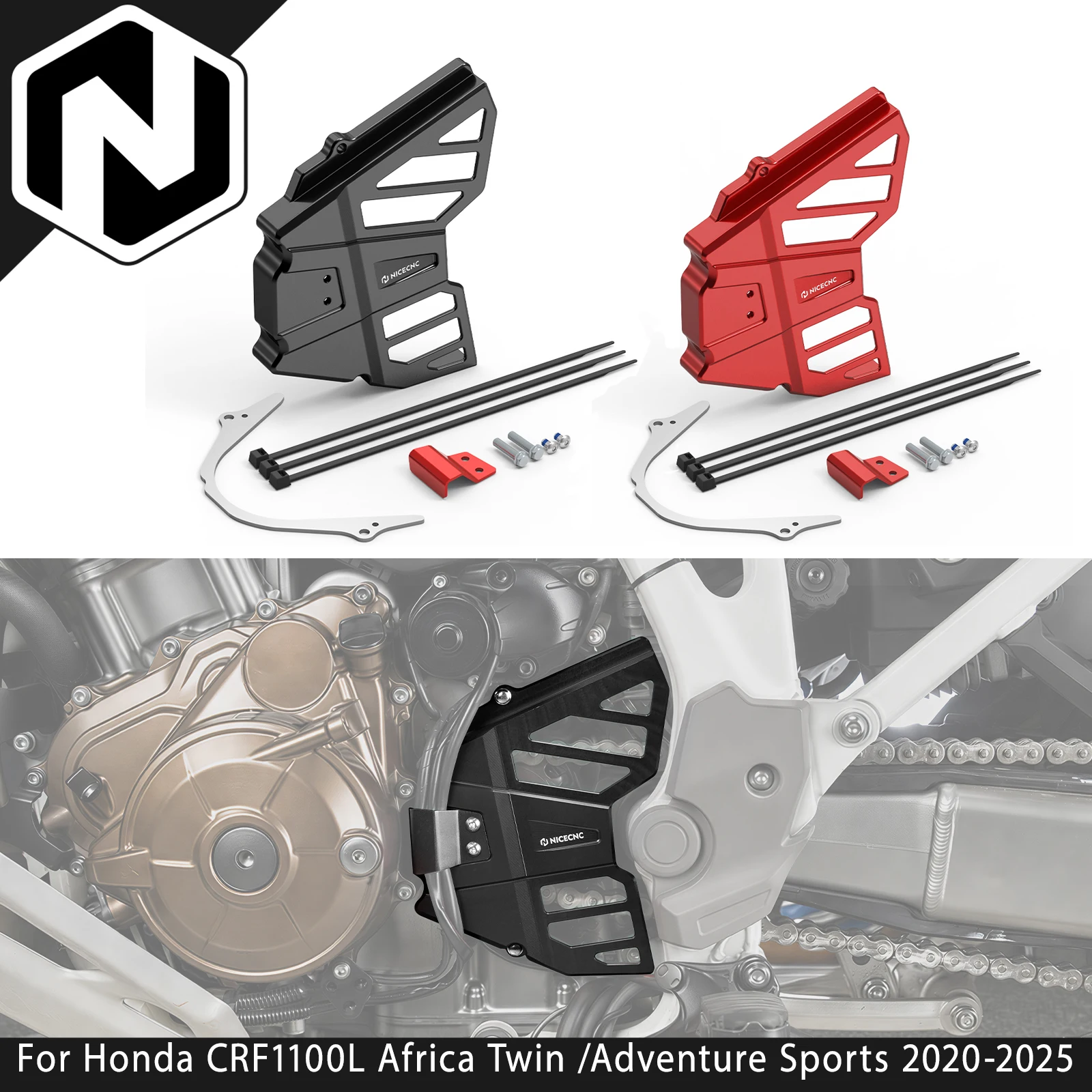 For Honda CRF1100L Africa Twin /Adventure Sports 2020-2025 Front Sprocket Guard Africa Twin CRF1100L CRF1000L Africa Twin /ADV