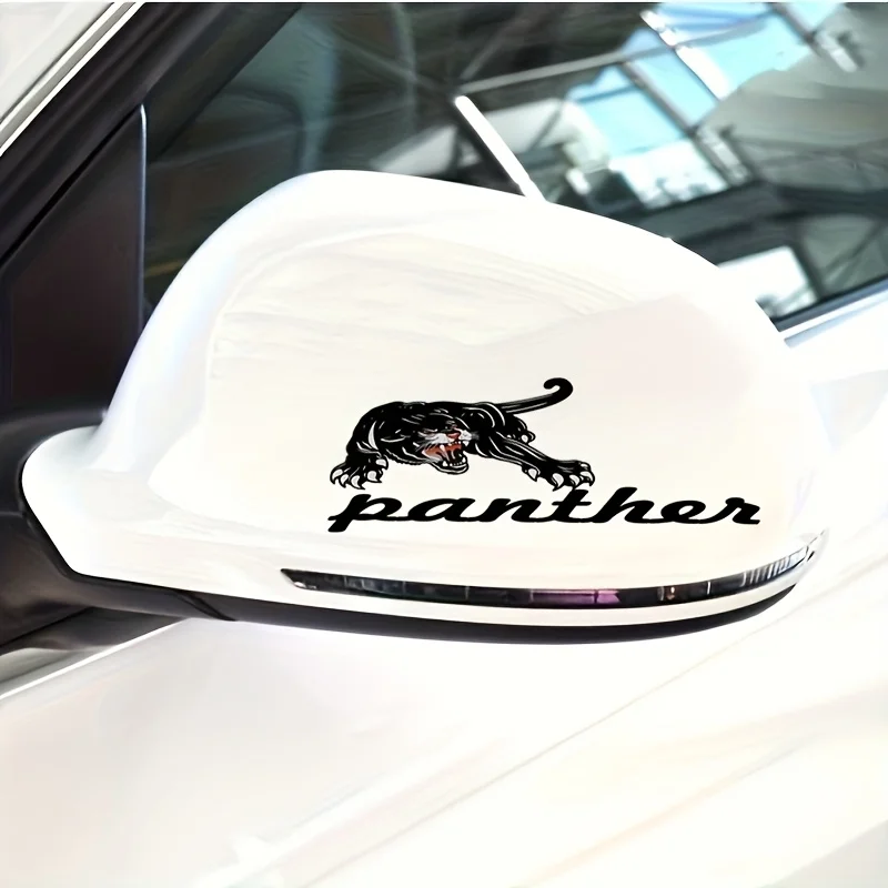 2Pcs Tiger Head Motorcycle Helmet Sticker - Durable waterproof PVC sheet with bold "WHY SO SERIOUS" design