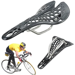 Mountain Road Seat Saddle Carbon Fiber Racing Bike Riding Professional Hollow Saddle Seats Bike Cycling Parts MTB Cycling Parts