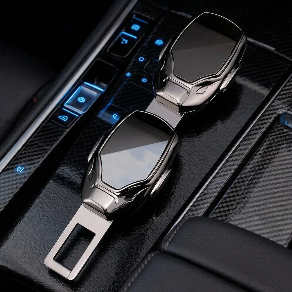 2 pcs Belt Clip Seatbelt Lock Plug Thick Insert Socket Safety Car Accessories
