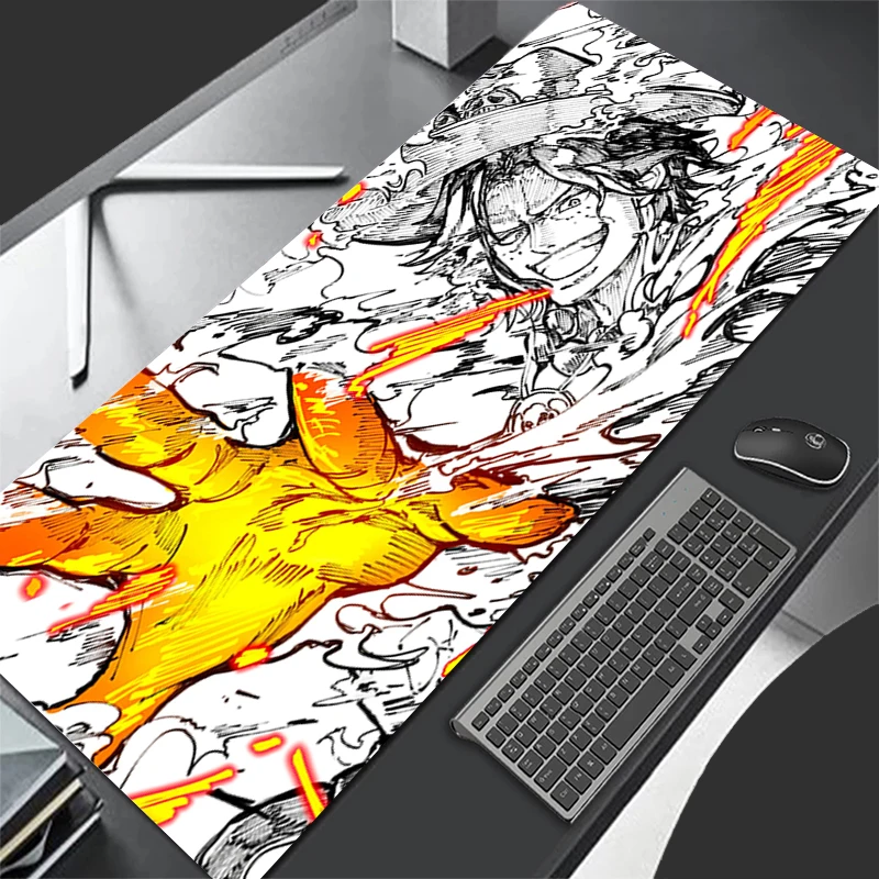 

Mouse Pad one Piece Portgas·D· Ace Larger XXL 900x400 Speed Mini Pc Computer Keyboard Desk Mat Gaming Accessories Anime Mousepad