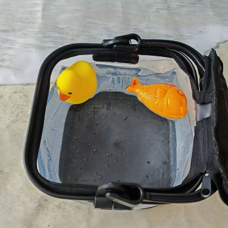 

A74K-Рыболовные ведра из ЭВА, прозрачное портативное ведро для воды 7 л/12 л для хранения живой рыбы и использования на открытом воздухе