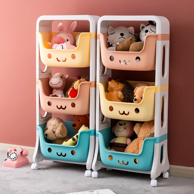 Toy storage fashion bin with wheels