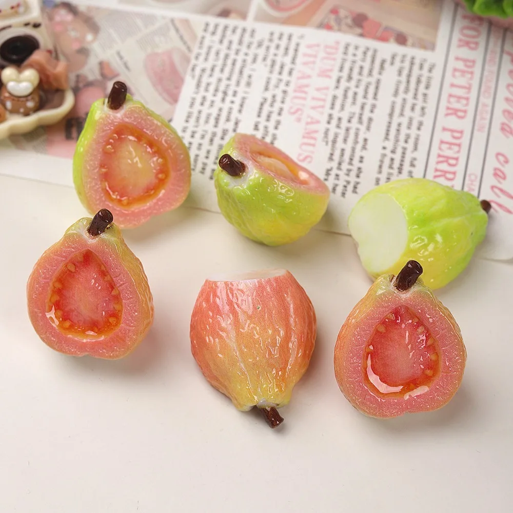 2pcs Mini Kawaii Cute Pear Fruit Flat Back Cabochons Scrapbook Diy  Party Hairpin Accessories Home Decoration Craft