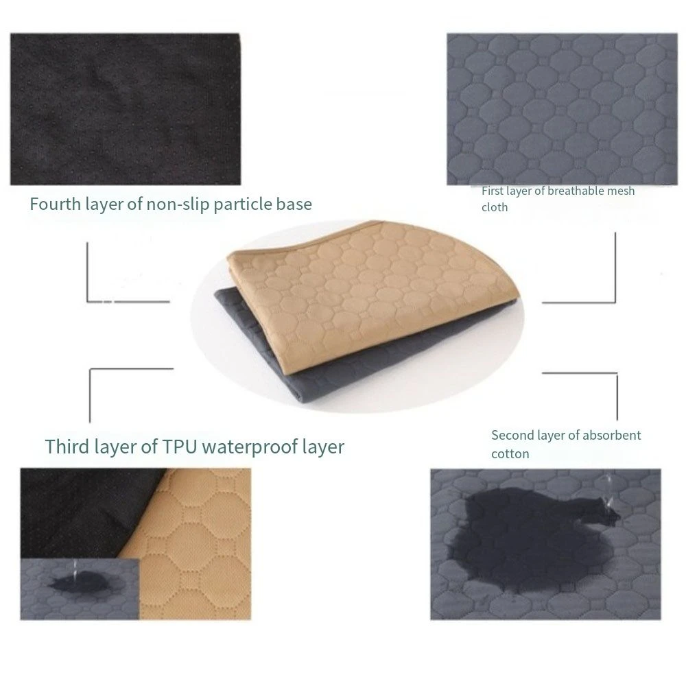 

Cooling Pad Washable Puppy Training Pad Cloth Non-Slip Cat Dog Pee Pad Urine Absorbent Breathable Pet Diaper Mat Car Seat Bed