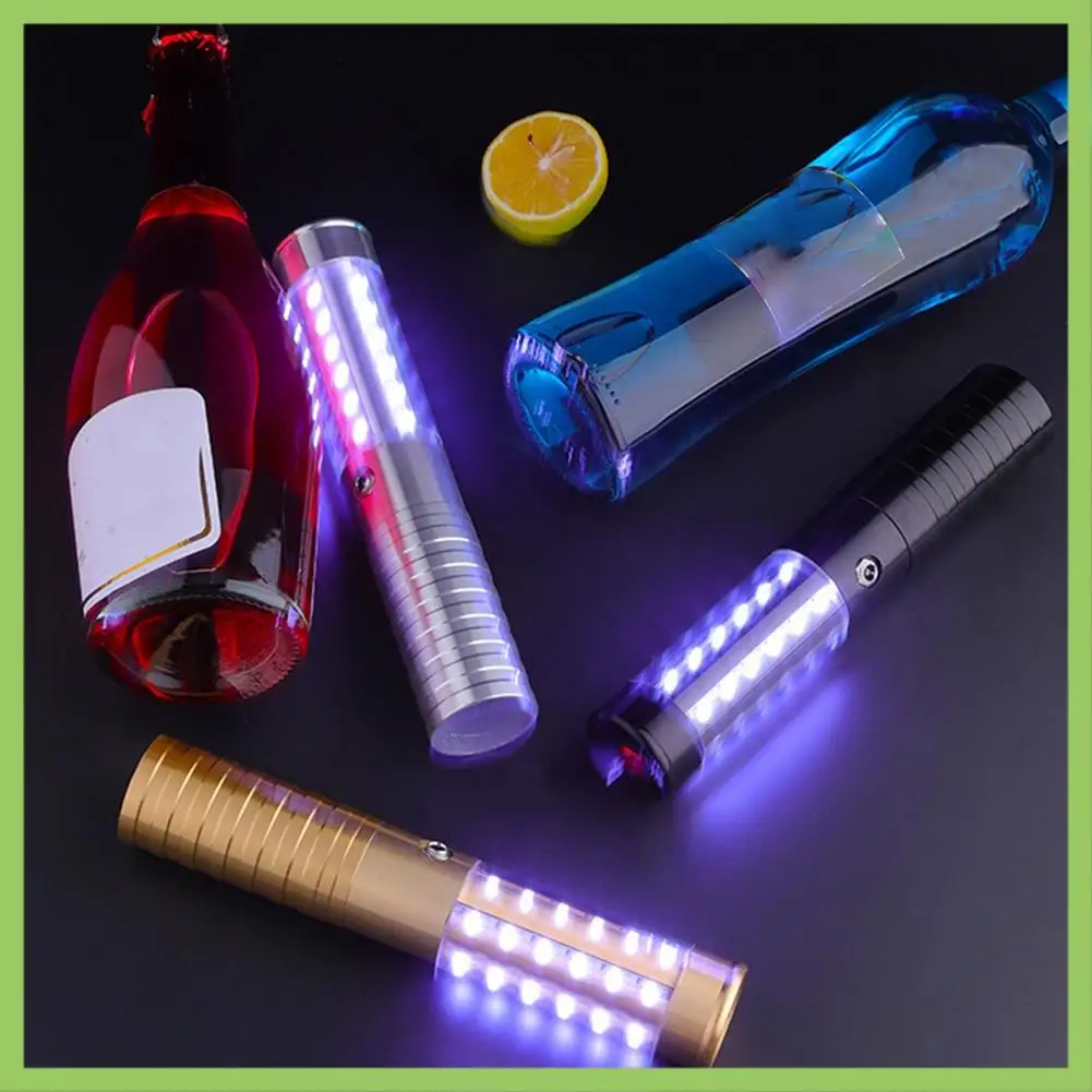 

Bar Luminous Champagne Light Rechargeable LED Flashing Light Glow Stick KTV Atmosphere Stick Champagne Head, US Plug
