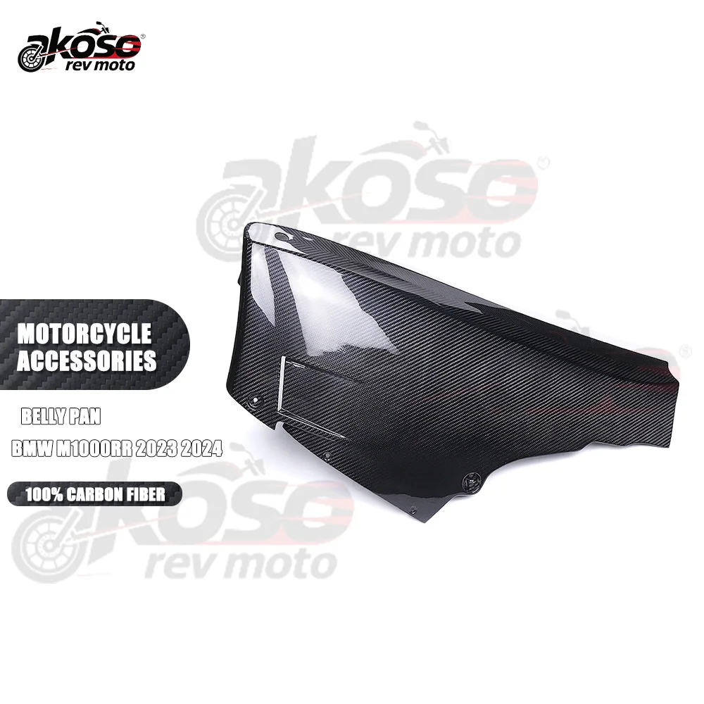 Belly Pan Racing Cowling Lower Fairing Plate Panel Motorcycle Supplies For BMW M1000RR 2023 2024 100% Carbon Fiber Accessories