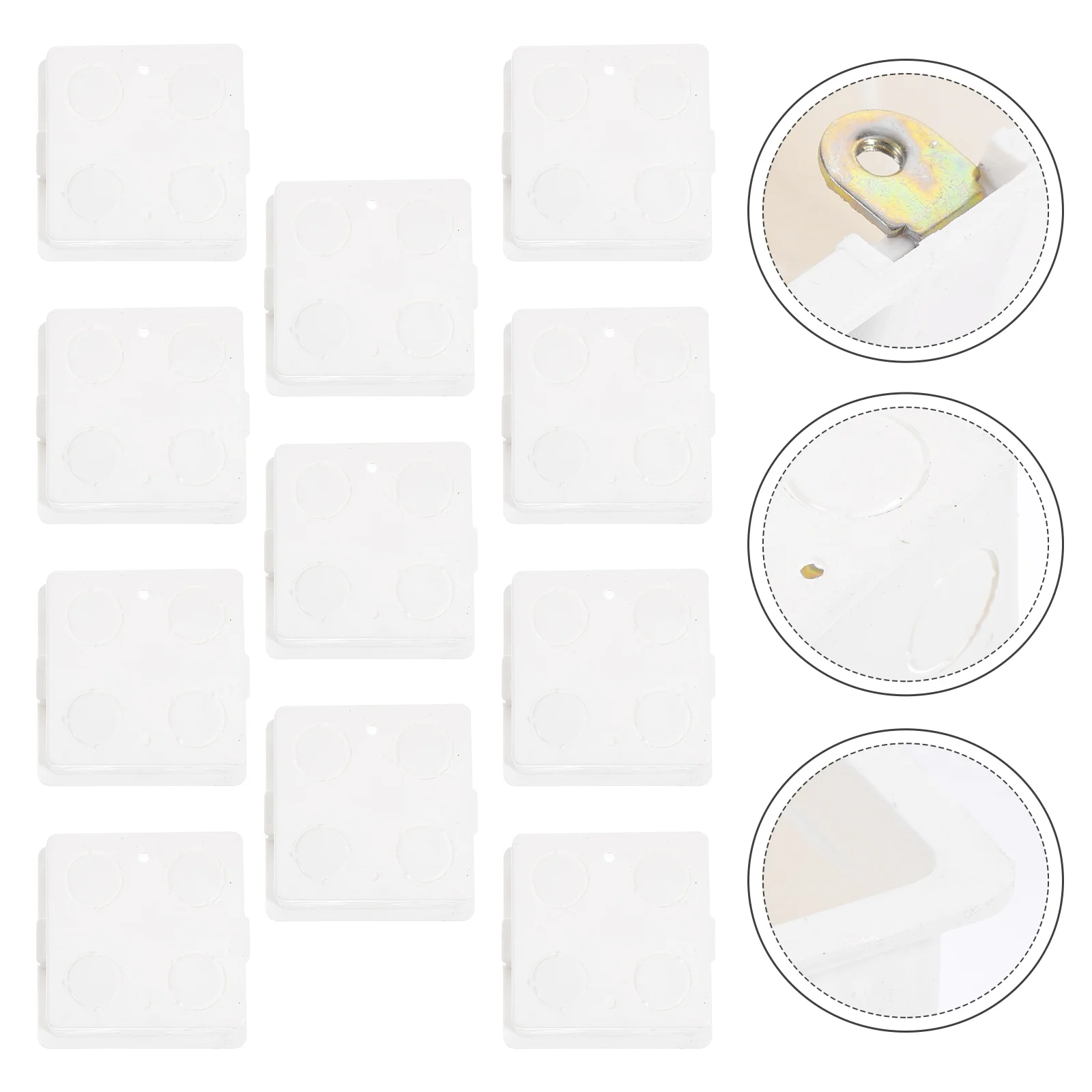 

10Pcs 86 Type Wall Socket Box Recessed Concealed Junction Box Plastic Installation Electric Mounting Enclosure