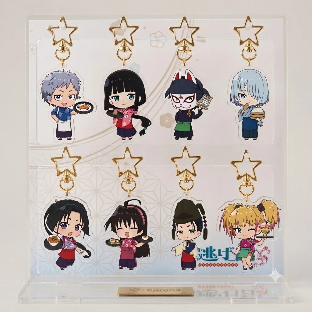 The Elusive Samurai Acrylic Keychain Tokiyuki Hojo Shizuku Kazama Q Version Anime Star Pendant Backpack Charm Collectible Gift