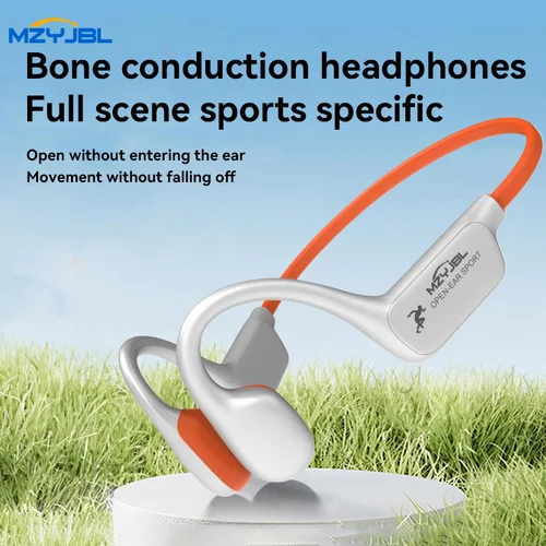 MZYJBL auriculares inalámbricos con banda para el cuello Bluetooth 5,4 conducción ósea auriculares estéreo deportivos ENC auriculares con reducción de ruido
