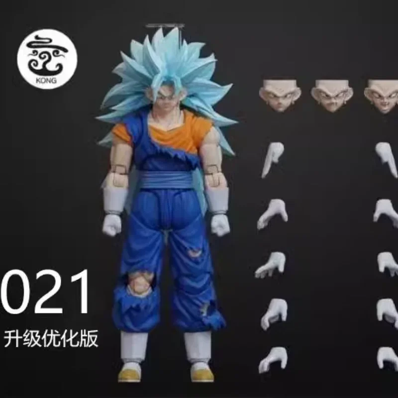 Pre-sale Upgraded Kong Model Goku Super 3 Vegetto Super 3 Blue Dragon Ball SHF3.0 021-024 Gift Collection