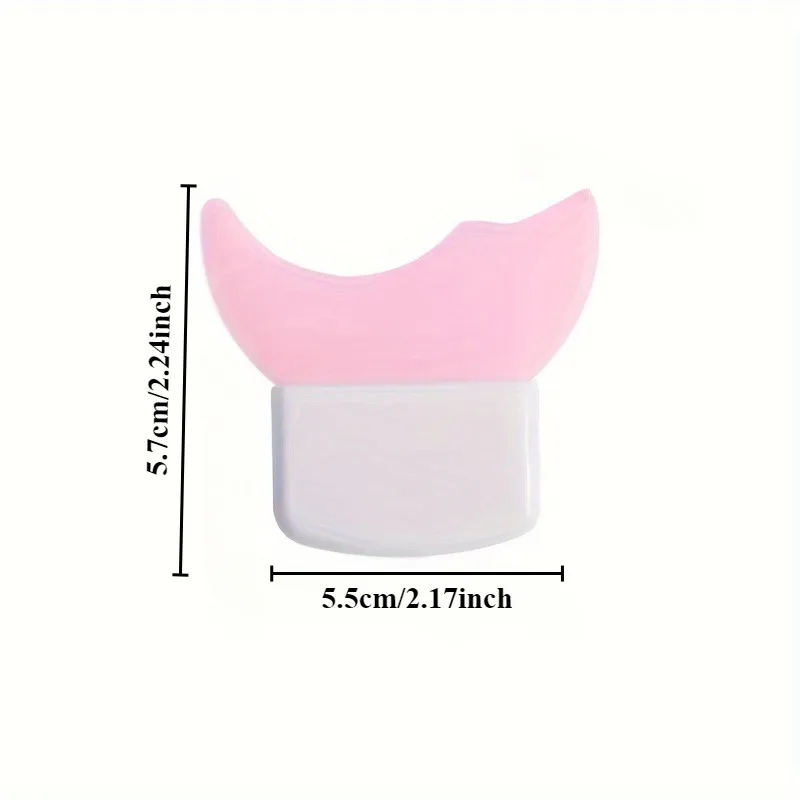 2 stuks multifunctionele siliconen eyeliner sjabloon oogmake-up extra halvemaanvormige baffle is geschikt voor eenvoudige eyeliner tekening