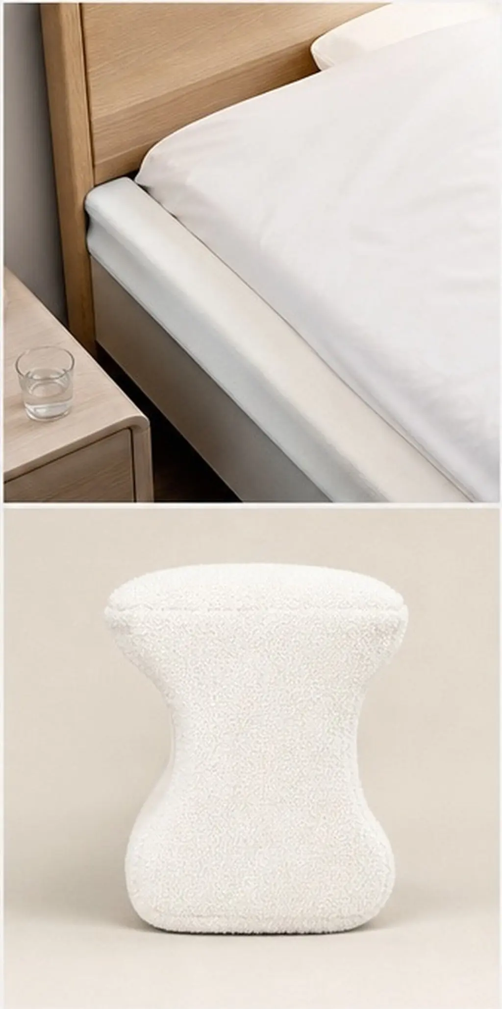 T Shaped Bed Gap Filler Foam Mattress Side Bridge Crack Stopper Removable Washable Cover Bed Wall Headboard Gap Blocker