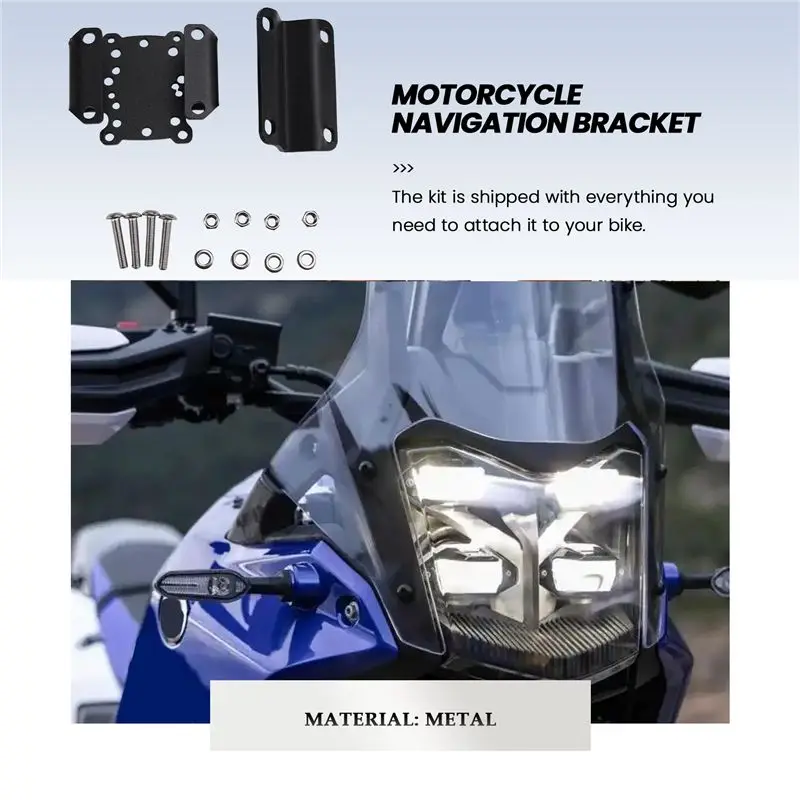 【Price Drop !!】 Motorcycle Navigation Bracket Mobile Phone GPS Plate Bracket Phone Holder For Tenere 700 TENERE 700 Tener
