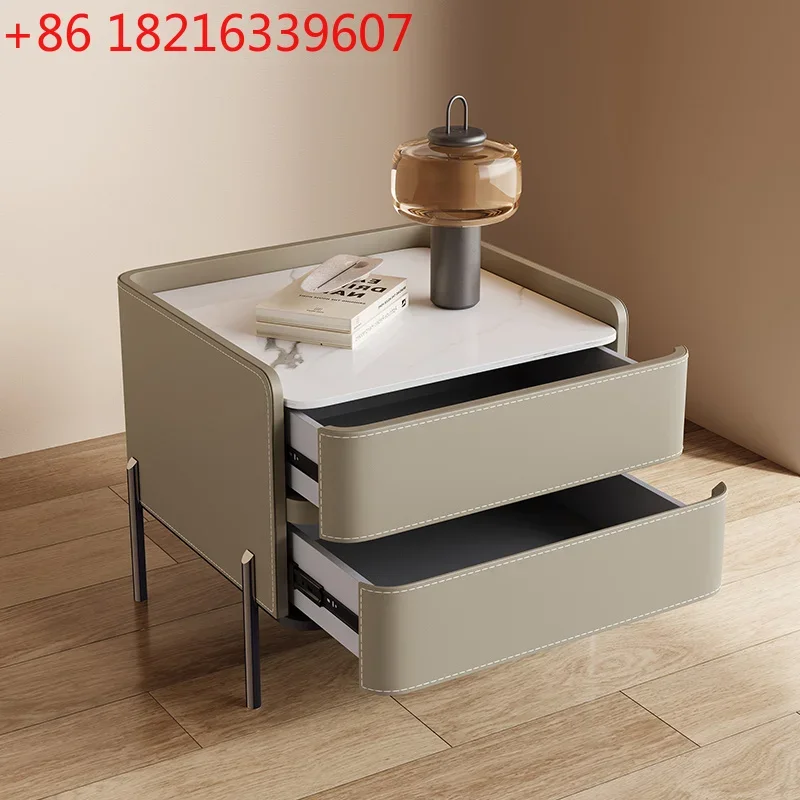 YAO Trendy Bedside Tables Minimalist Aesthetic Design Storage Nightstands Modern Luxury Nordic Mesitas De Noche Bedroom Furnitur