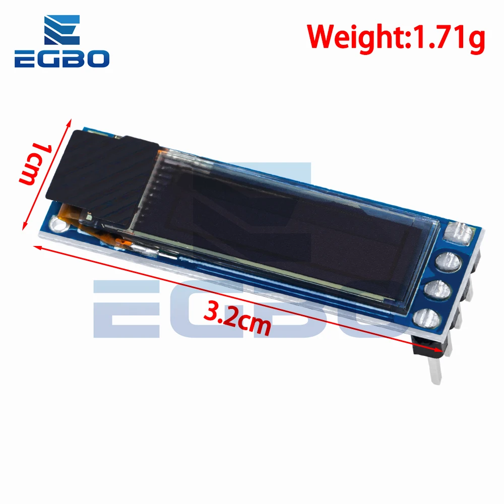 0.69 Inch 96X16 Oled Display Module Wit Display 0.69 "Ssd1306 Lcd-Scherm Control Board Voor Arduino 3-5.5V Iic Interface