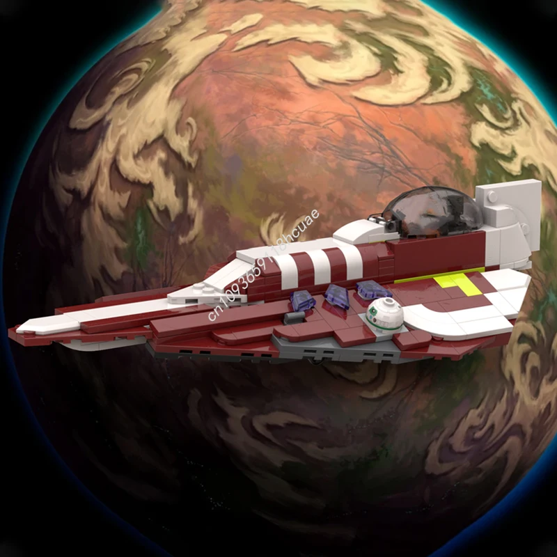 

344 шт. MOC Ahsoka Tano's Delta-7 Aethersprite-class Starfighter Star Battle Строительные блоки DIY Сборка Рождественская игрушка в подарок