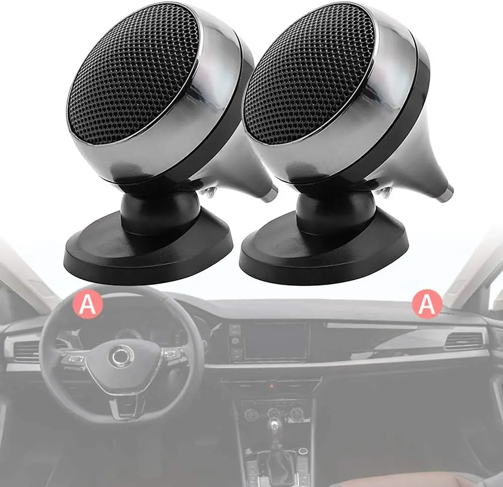

2pcs Universal Car Tweeter 150W 4Ohm Silk Film for Audio Upgrade