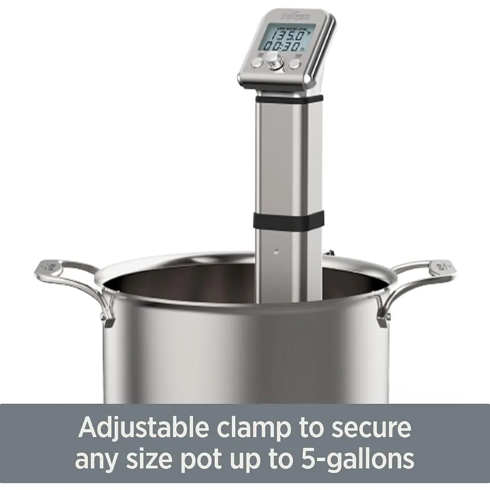 All-Clad Sous Vide Professional Immersion Circulator Slow Cooker with Digital Display for Precise Cooking Results, Silver