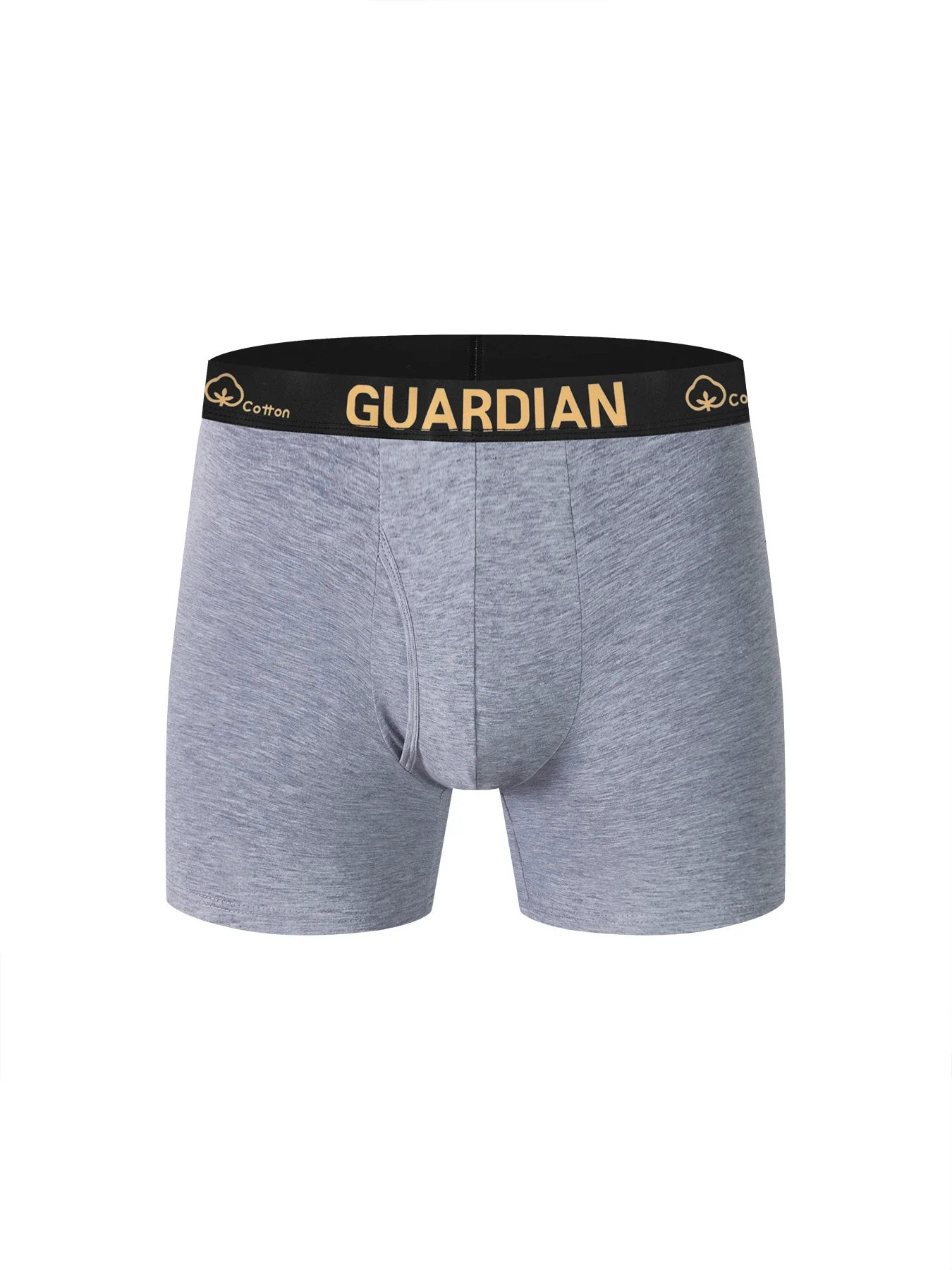 Men's GUARDIAN Cotton Boxer Briefs 3Pcs Random Colors Comfort Breathable Mid-Length Underwear for Daily Use  Mens Boxers