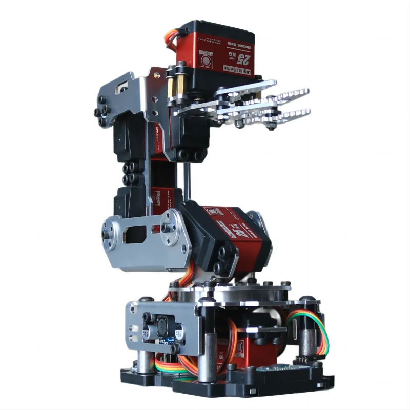 Ręka robotyczna 6-stopniowa, sterowana aplikacją, metalowa, mechaniczna, wspornik ze stopu aluminium, wysokiej jakości ramię robota do Arduino, zestaw DIY, programowalne ramię. — zdjęcie 2