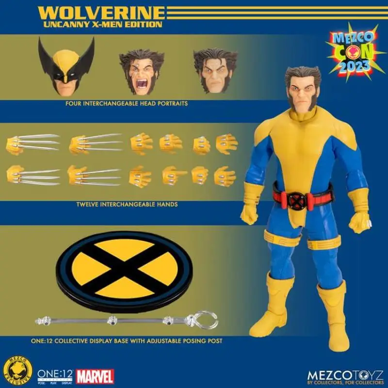 

[В НАЛИЧИИ 】 Mezco Ant One: 12 Wolverine X-Men дебютирует Sdcc Ограниченная серия игрушечных подарков