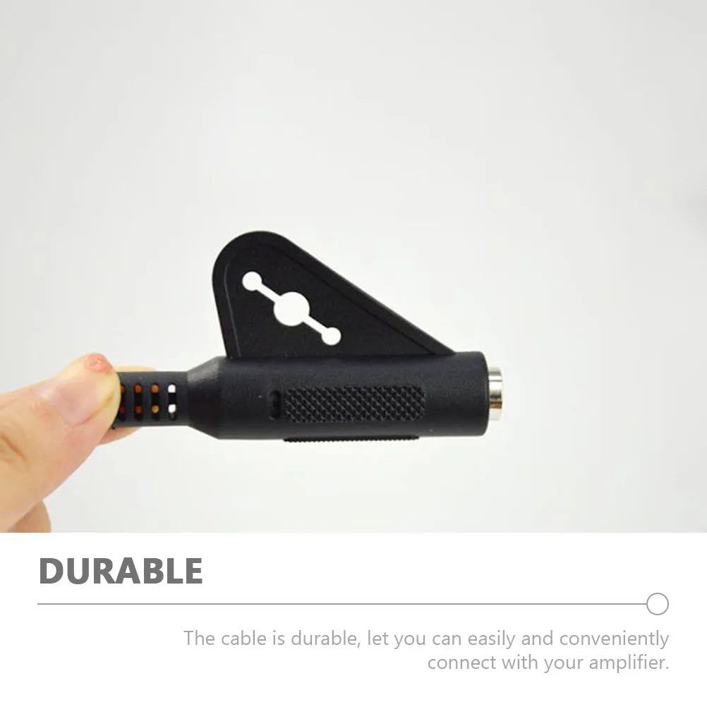 1 قطعة الغيتار الصوتية لاقط كهربائي مكافحة ردود الفعل هش الصوت القيثارة الكمان متوافق كابل دائم لآلات سلسلة