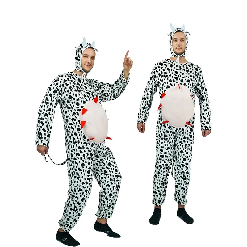 

Adult Male Parody Funny Cow Stage Performance Costume Party Costume Halloween Cosplay Outfit