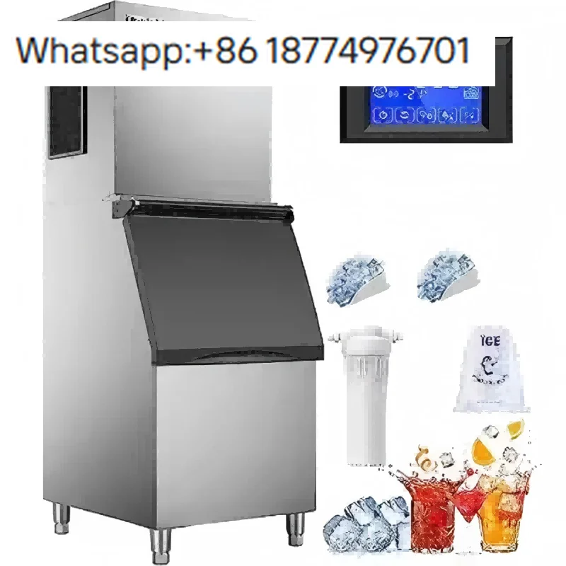 

150KG Ice Making Machine for Restaurant and Hotel High Quality Stainless Steel Making Ice Cube Equipment Outdoor Ice Maker
