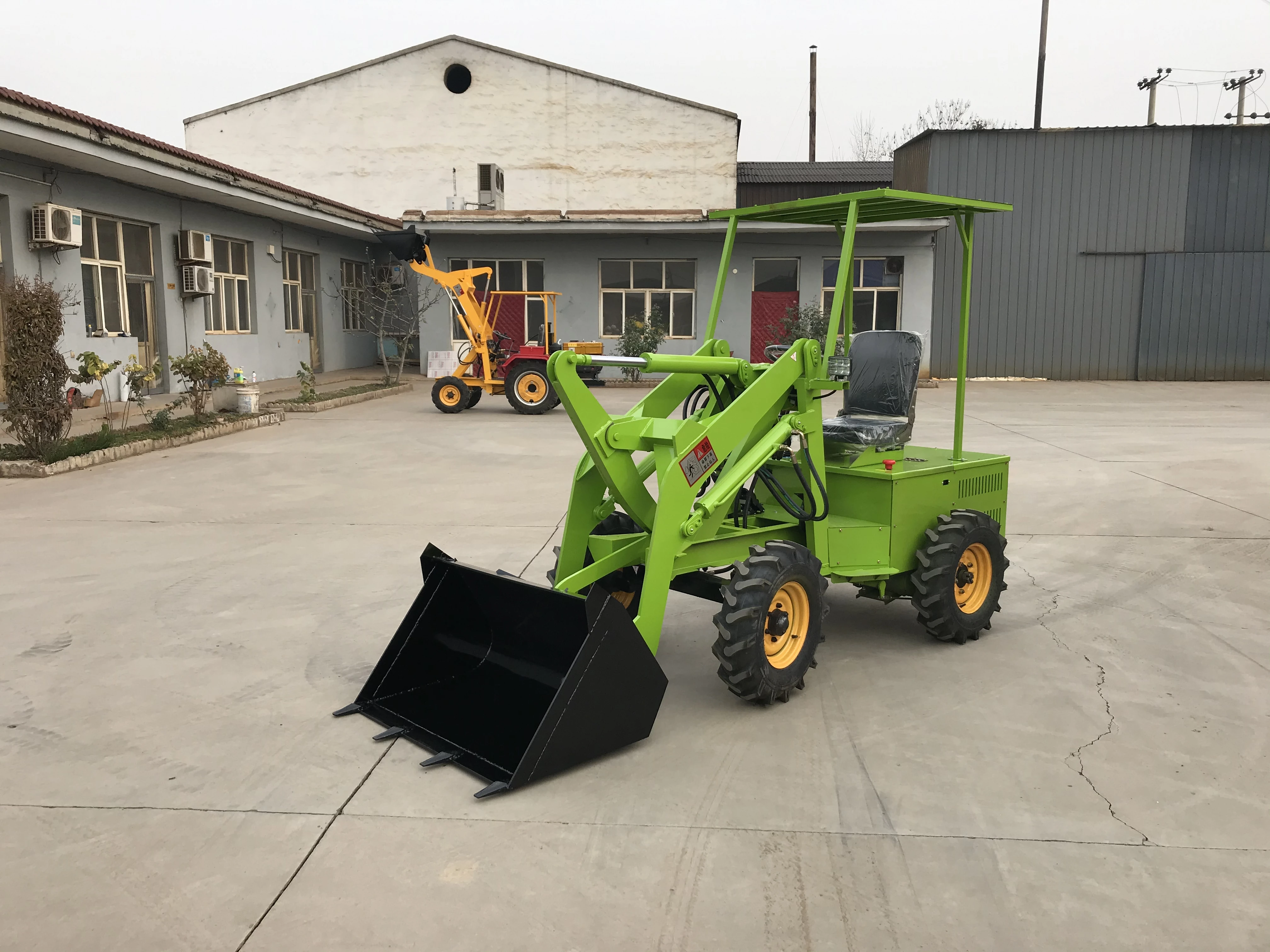 Mini Shovel Articulated Battery Farm Mini Wheel Electric Loader for Sale CE China Small Battery 4 Wheel Drive Loader