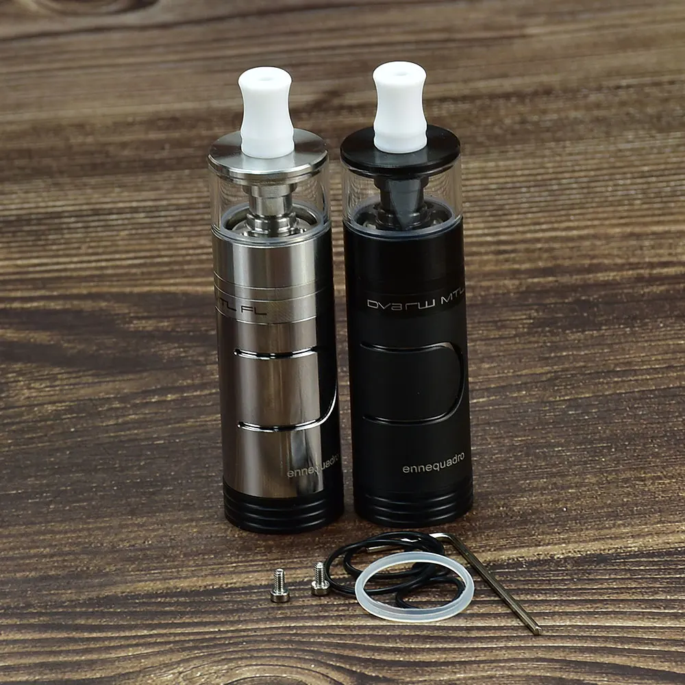 WOLFCOOLVAPE vape MTL 22mm Vaporizer mod Dvarw mtl fl RTA ennequadro mod 3.5 ml RTA Single Coil 18350 Battery Mod replacement coil