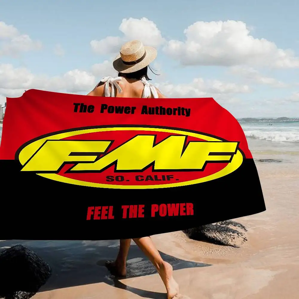 FMF Racing Logo Microfiber Beach Towel Absorbent Quick Dry Soft Yoga Swimming Resort Mountain Climbing Towel