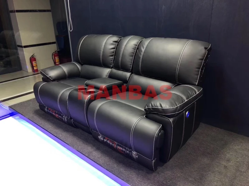 Italian Leather Sofa Cama Power Reclining Seats Convertible Sofas Manual / Electric Cinema Recliner Multifunctional Sleeper Sofa