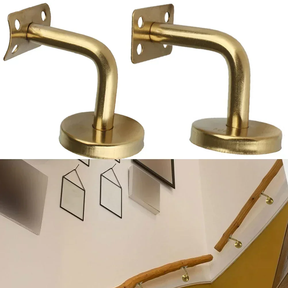 

Stair Rail Bracket Balustrade Wall Mounted Gold Handrail Bracket Wall Brackets Glass Balustrade Stair Wall Mounted Support