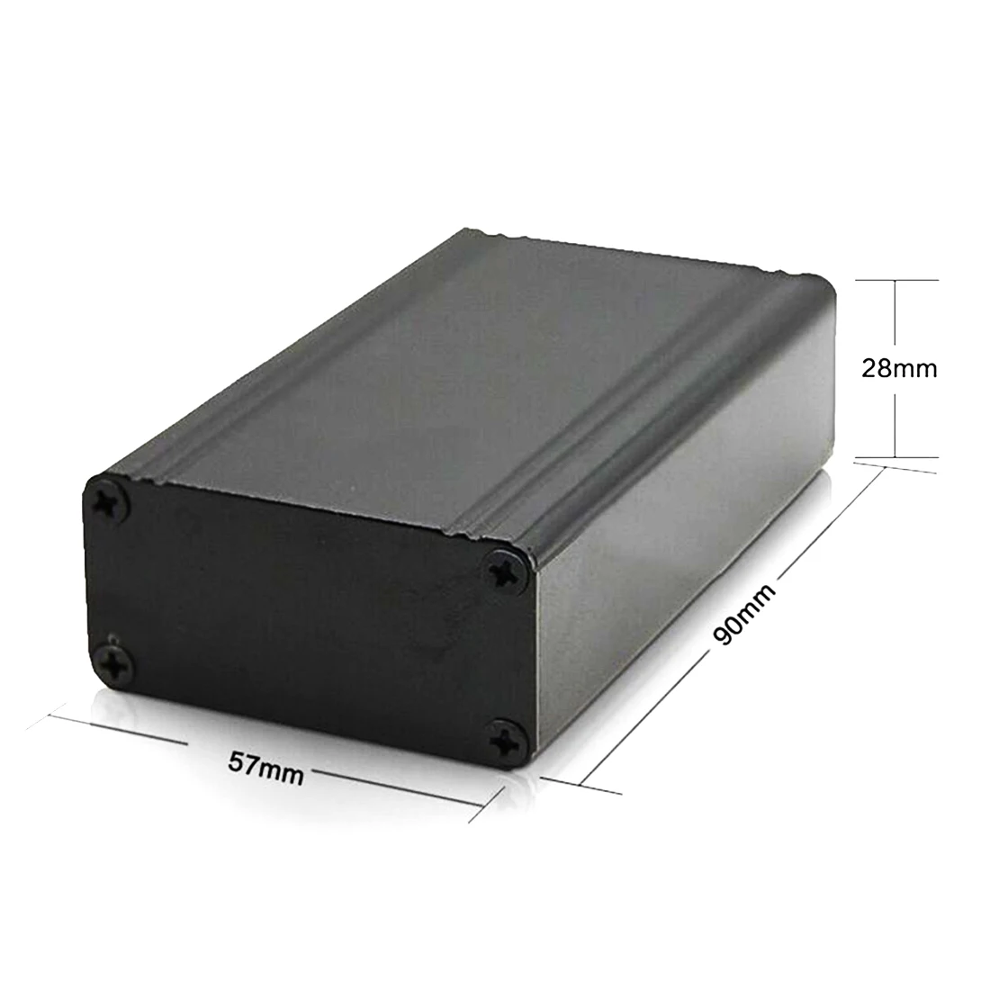 Aluminum Enclosure 57*28*80/90/110/350mm Electric Box Small Aluminum Box for Electronic Project Junction  Box Industry Enclosure