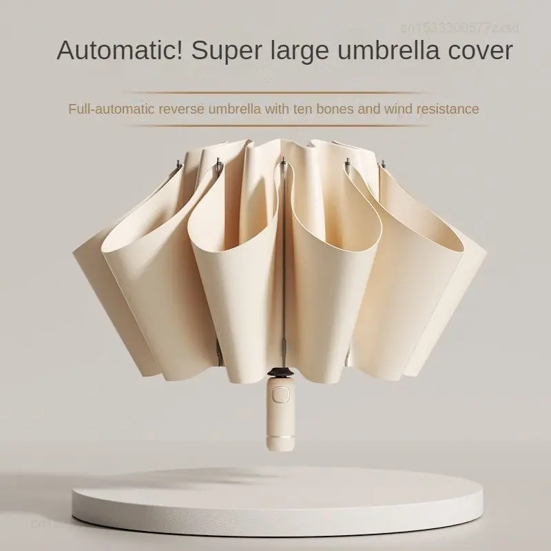 Youpin Zuo Du Fully Automatic Reverse Folding Umbrella Sunny Rain Thickened Wind Resistance Business Umbrella for Men and Women